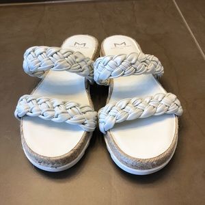 Slip on sandals by Marc Fisher